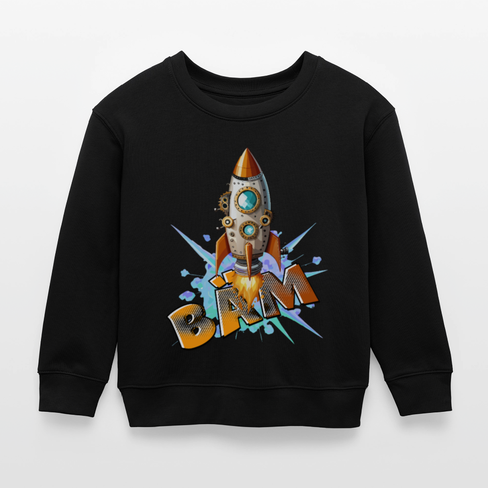 MNJS KIDS Mini Changer Bio Sweatshirt mit BÄMPRINT - Schwarz