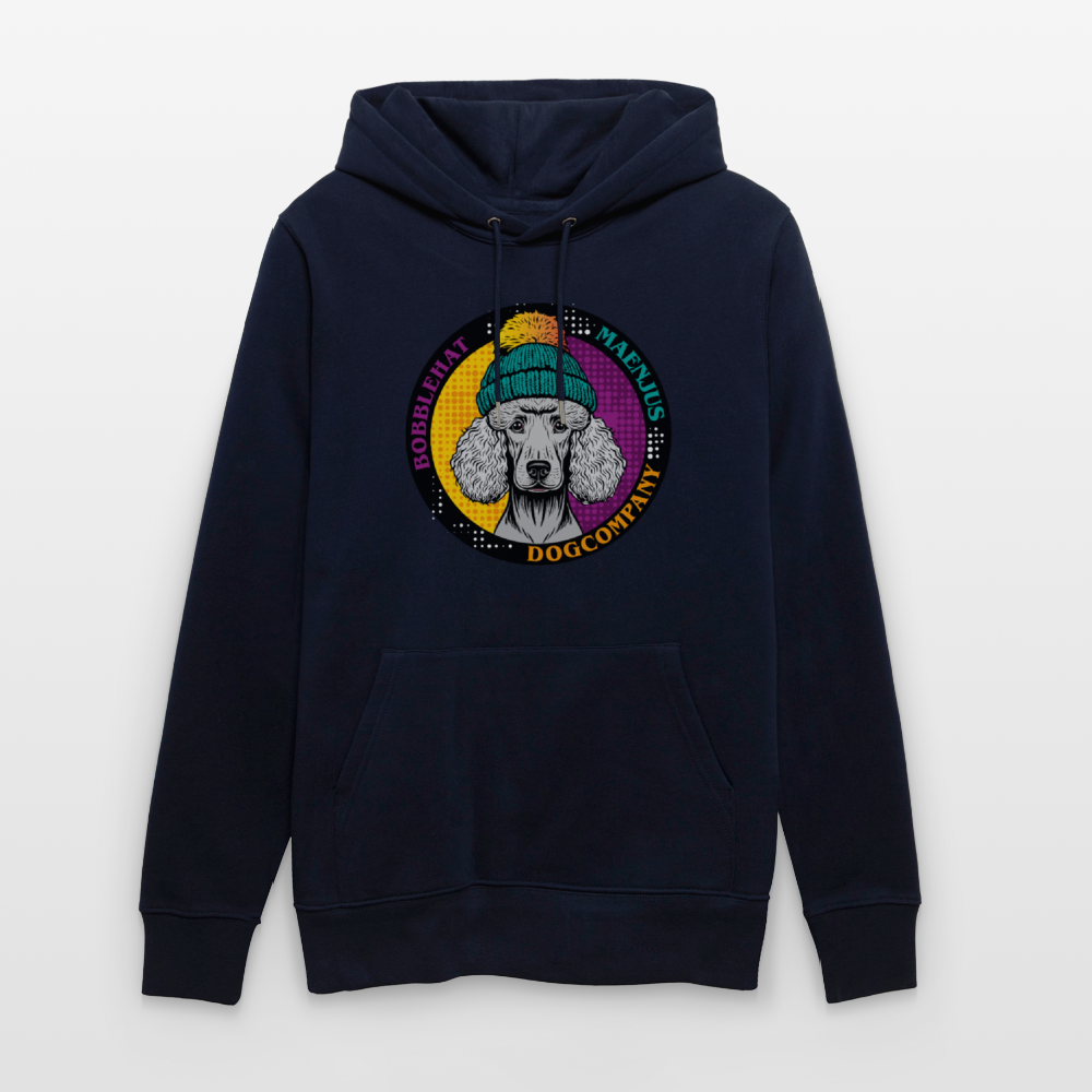 SUnisex Bio-Hoodie mit BOBBLEHAT DOGCOMPANY PRINT - Navy