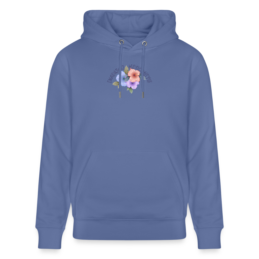 Unisex Hoodie mit MAENJUS MEXICANSTYLE PRINT Vorder- und Rückseite - Blau