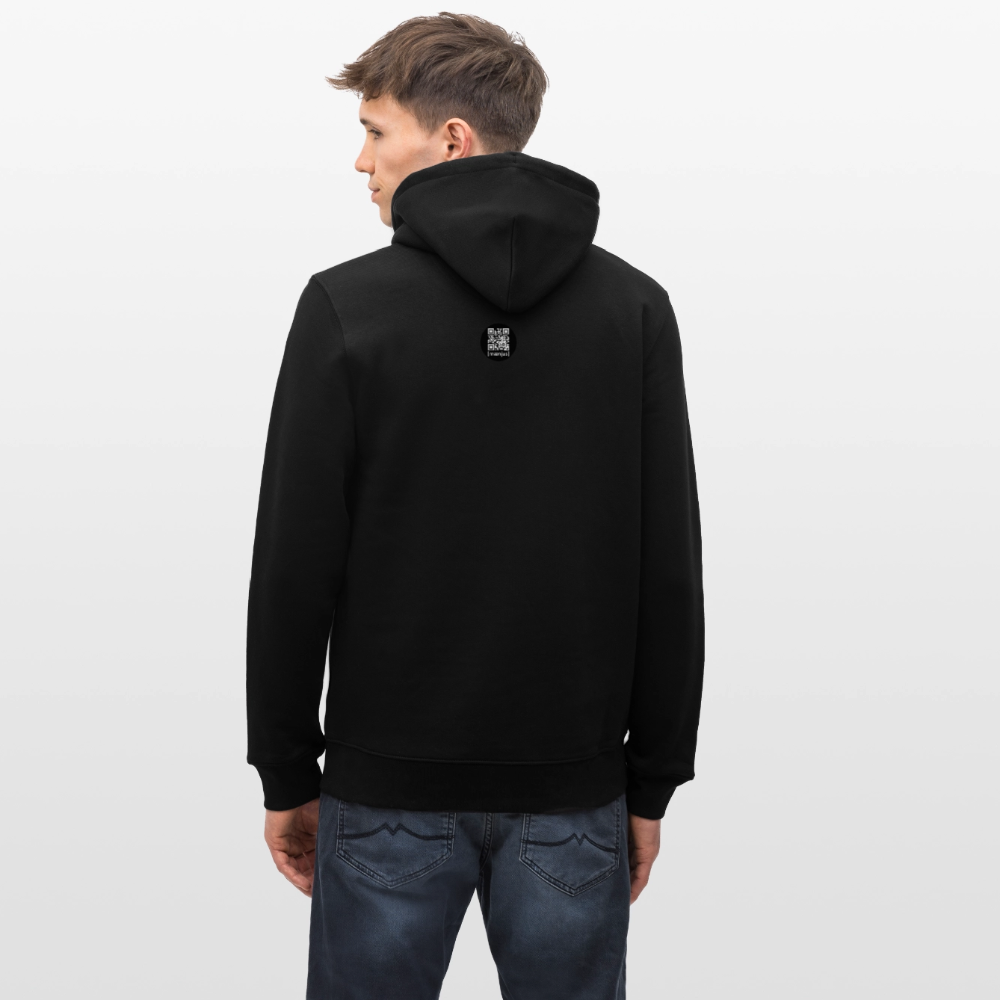 Unisex Bio-Hoodie mit KEEP CALM PRINT - Schwarz