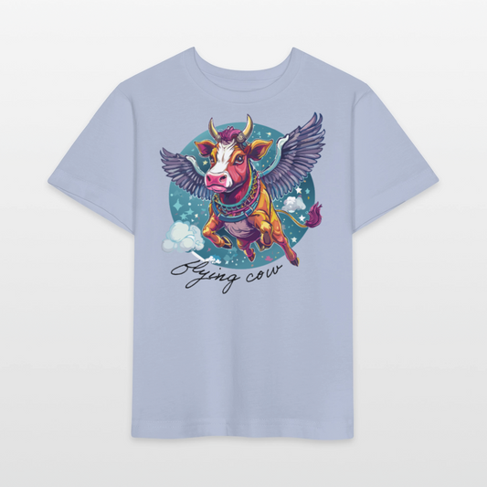 MNJS KIDS Bio T-Shirt mit FLYING COW PRINT - Lavendel-Violett