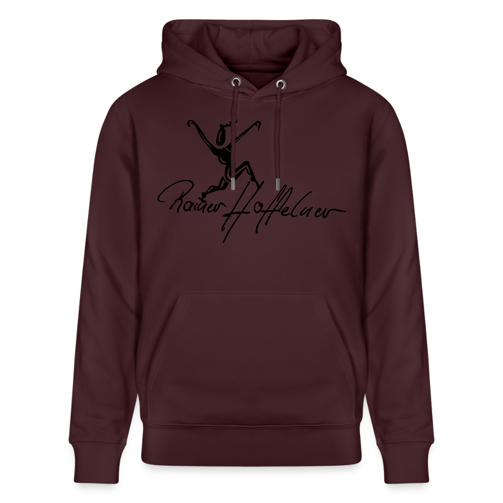 Unisex Bio-Hoodie mit TUSCHEWEIBCHEN PRINT - Maroon