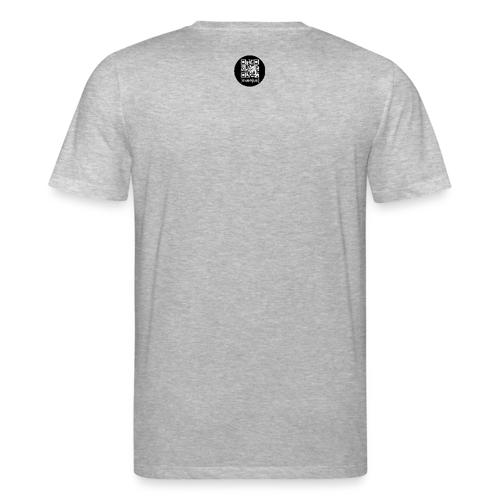 Unisex Bio-T-Shirt mit OKTOBERFEST SKULL BOY PRINT - Grau meliert