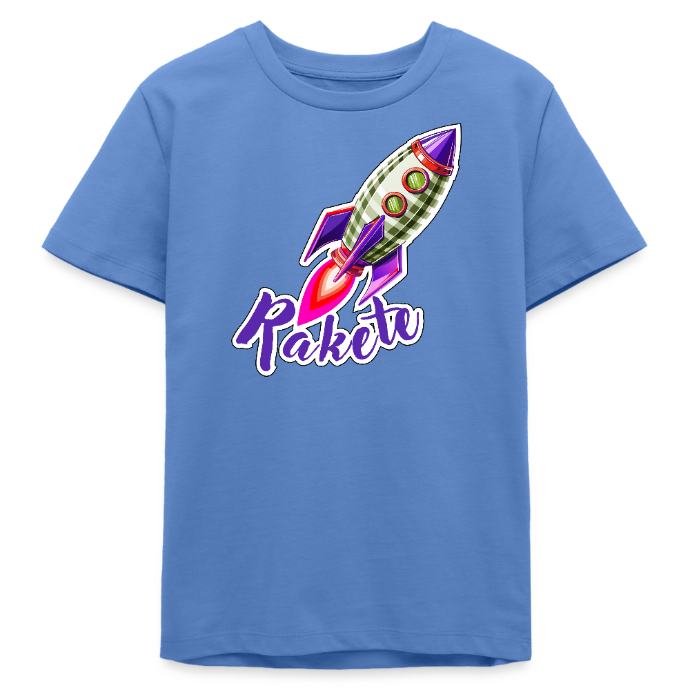 MNJS TEENS Bio T-Shirt mit RAKETE PRINT - Blau