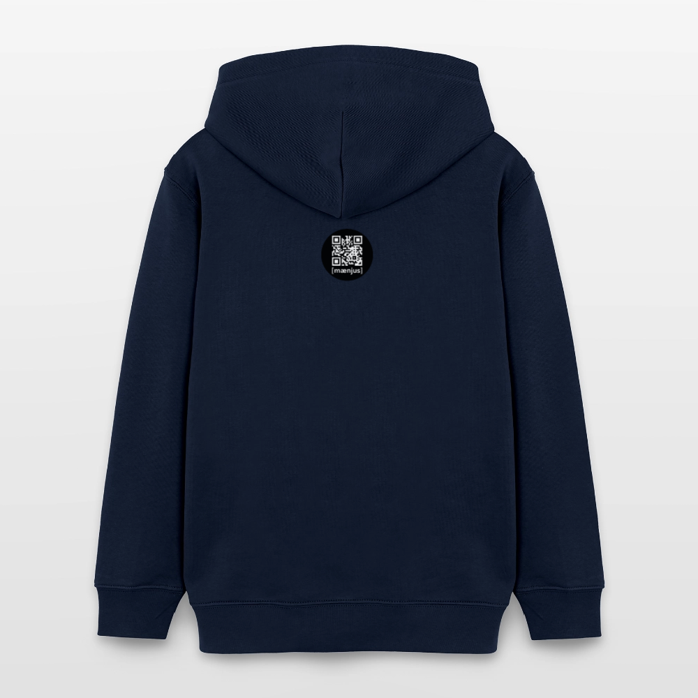 MNJS TEENS Bio-Hoodie mit WELCOME TO THE JUNGLE PRINT - Navy
