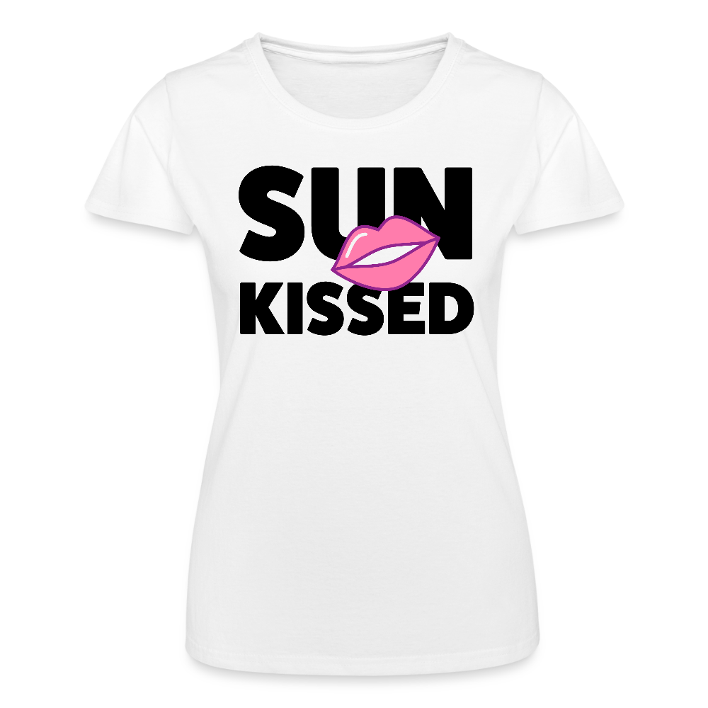 Frauen-T-Shirt mit SUN KISSED PRINT - Weiß