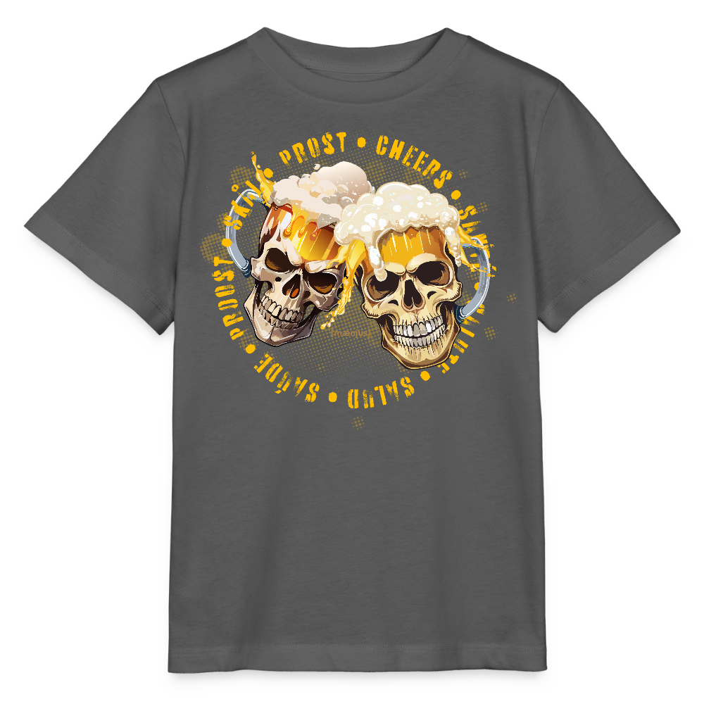 MNJS KIDS Bio T-Shirt mit OKOTBERFEST EDITION BOYS PRINT - Anthrazit