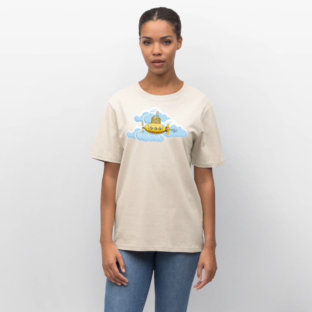 Unisex Bio-T-Shirt mit SKYDIVER PRINT - Naturweiß 