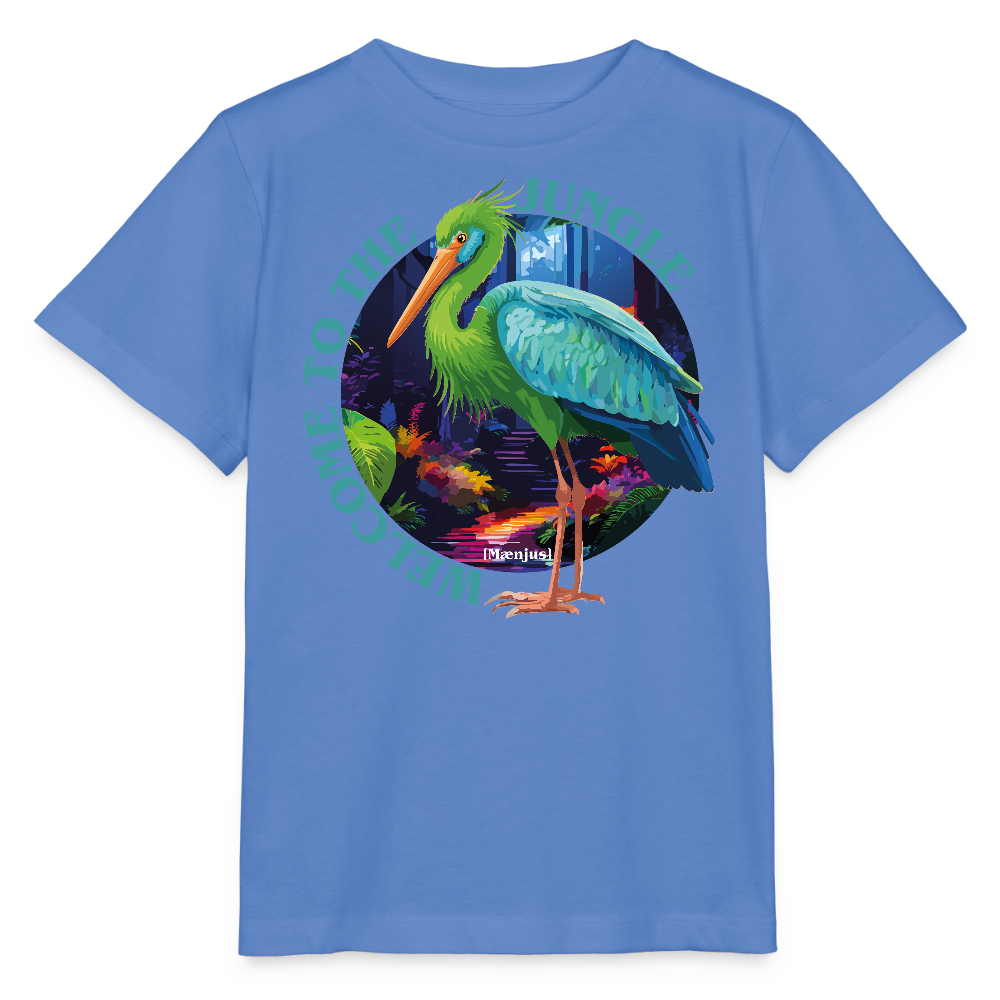 MNJS KIDS T-Shirt mit WELCOME TO THE JUNGLE PRINT - Blau