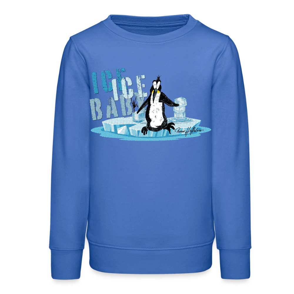 MNJS TEENS Bio Sweatshirt mit BE DIFFERENT PRINT - carolina Blue