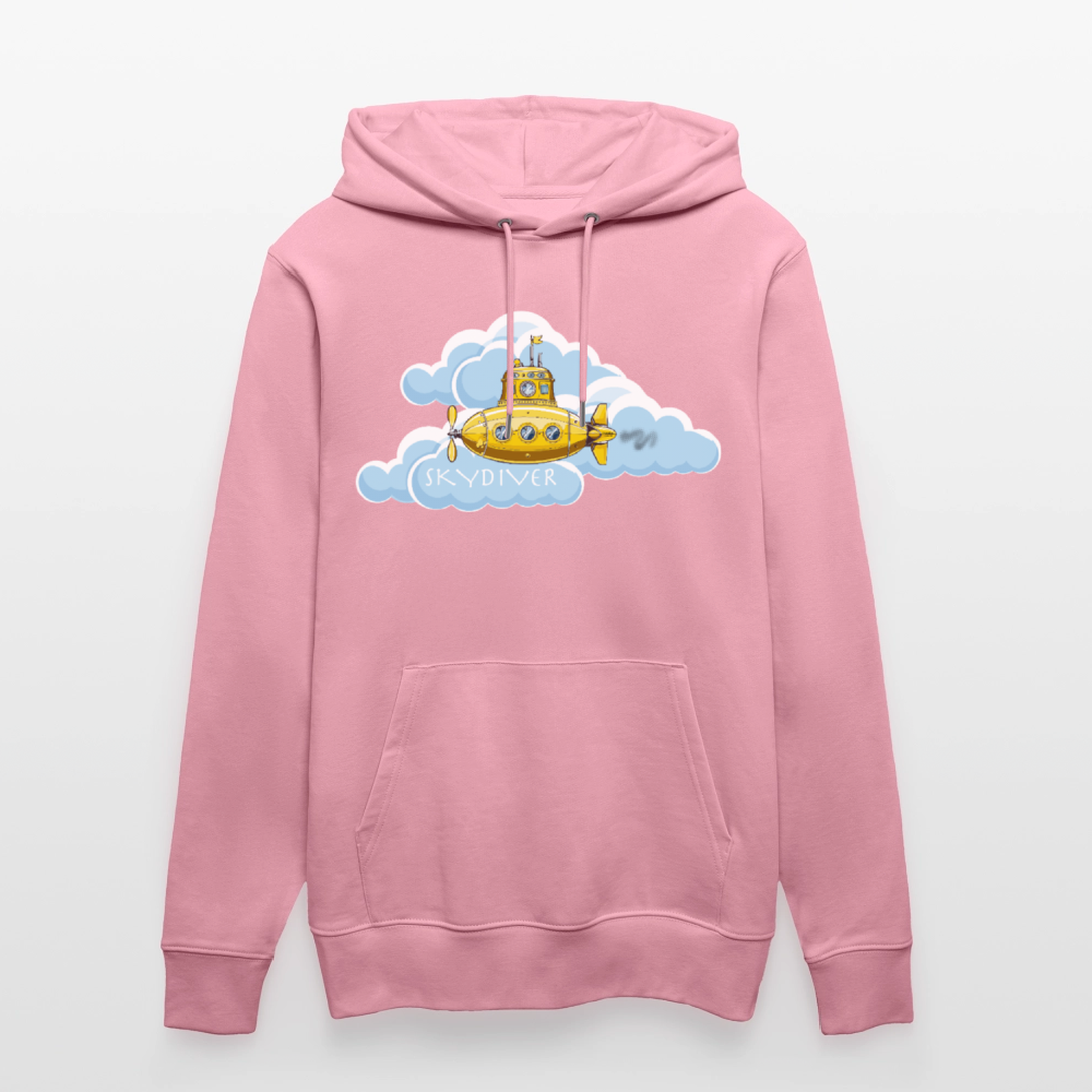 Unisex Bio-Hoodie mit SKYDIVER PRINT - Lila Traum