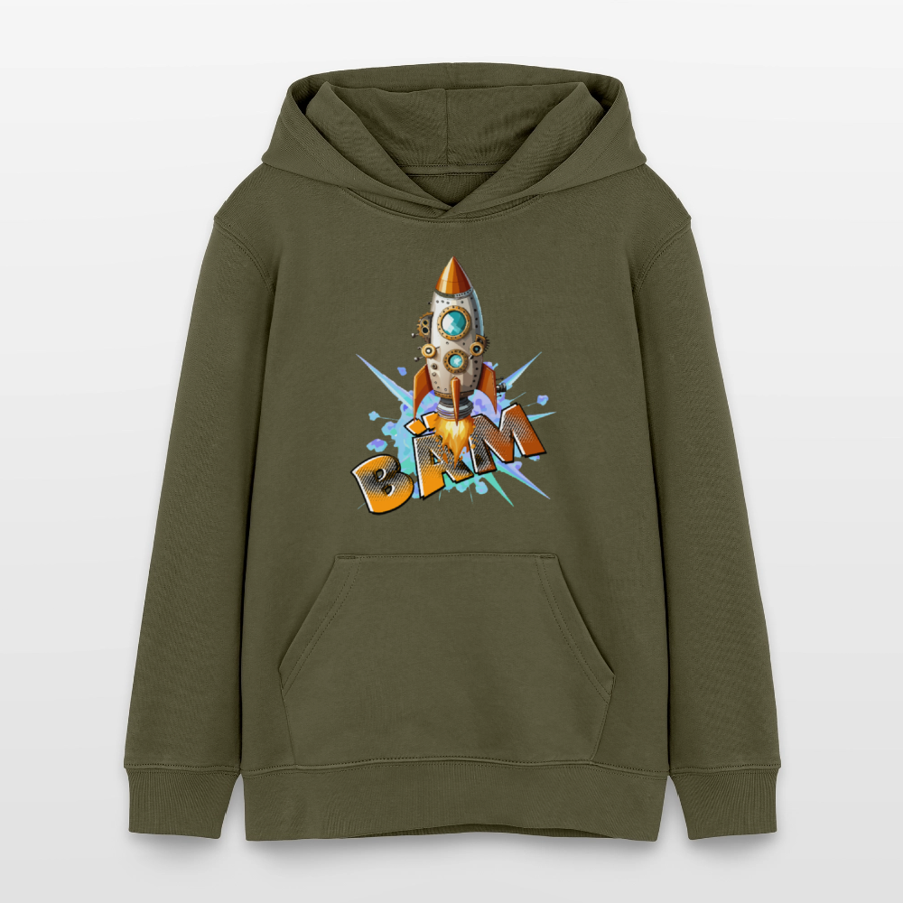 MNJS TEENS Bio-Hoodie mit BÄM PRINT - Khaki