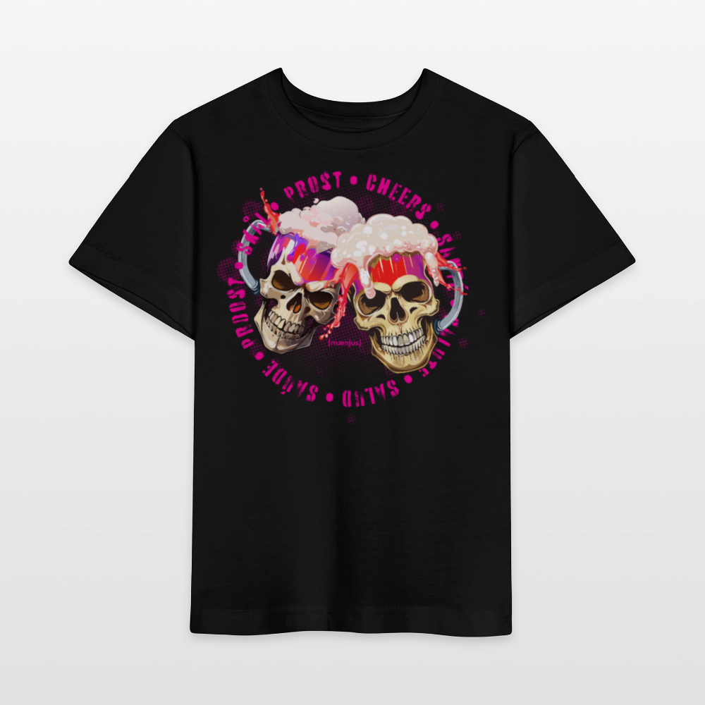 MNJS KIDS Bio T-Shirt mit OKOTBERFEST EDITION GIRLS PRINT - Schwarz