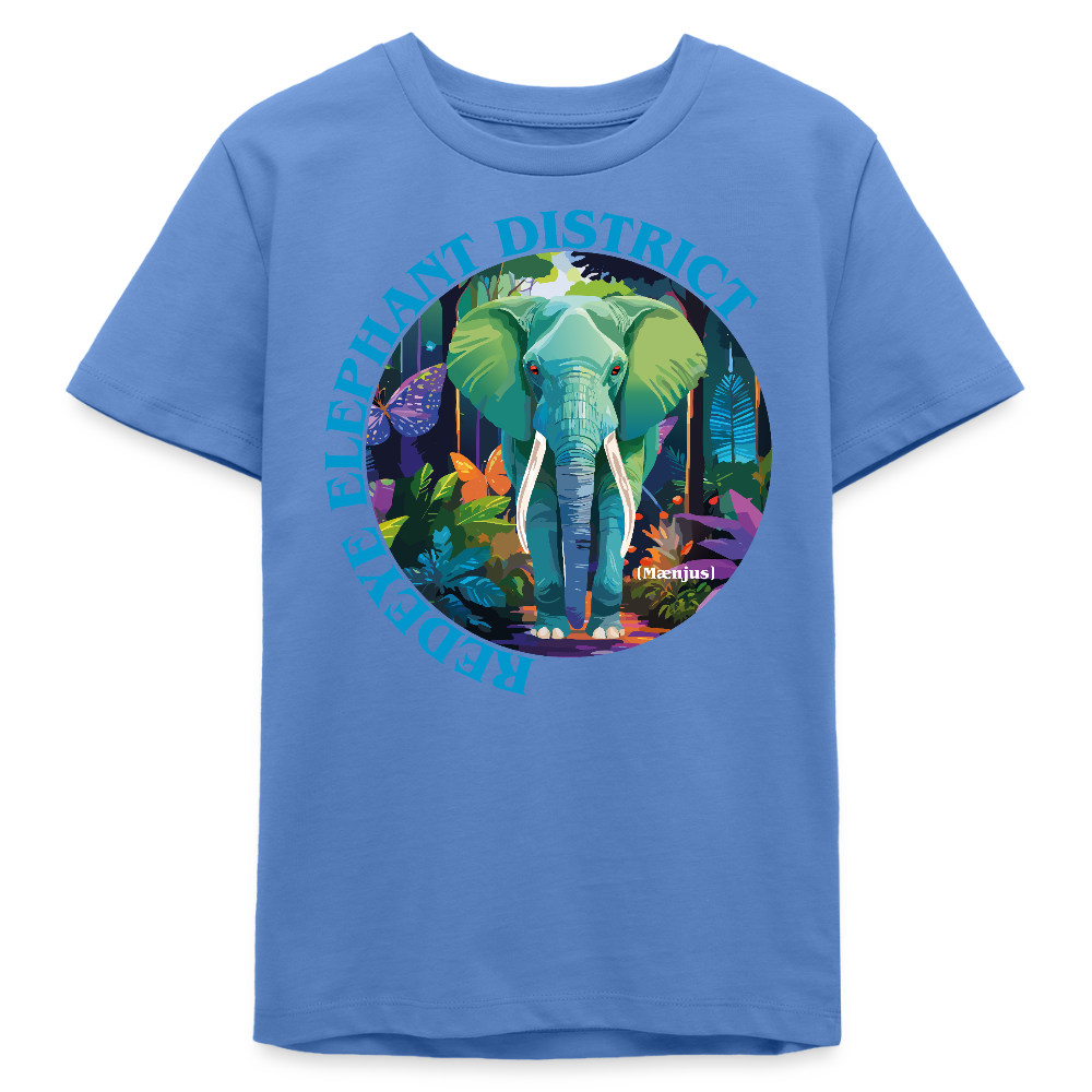 MNJS TEENS Bio T-Shirt mit REDEYE ELEPHANT DISTRICT PRINT - Blau