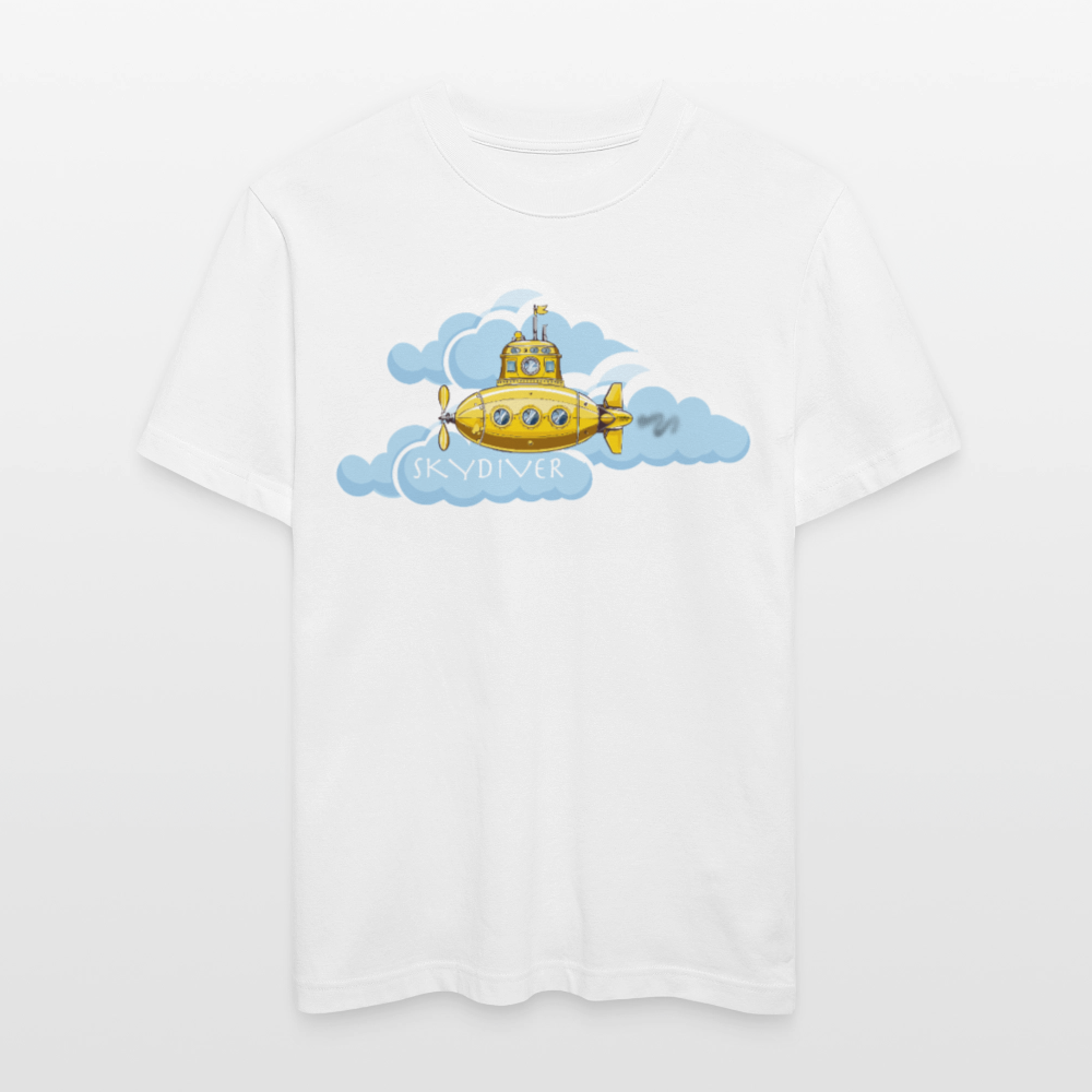 Unisex Bio-T-Shirt mit SKYDIVER PRINT - Weiß