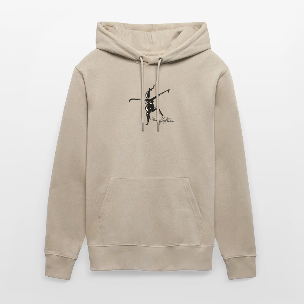 Unisex Bio-Hoodie mit TUSCHEWEIBCHEN PRINT - Beige