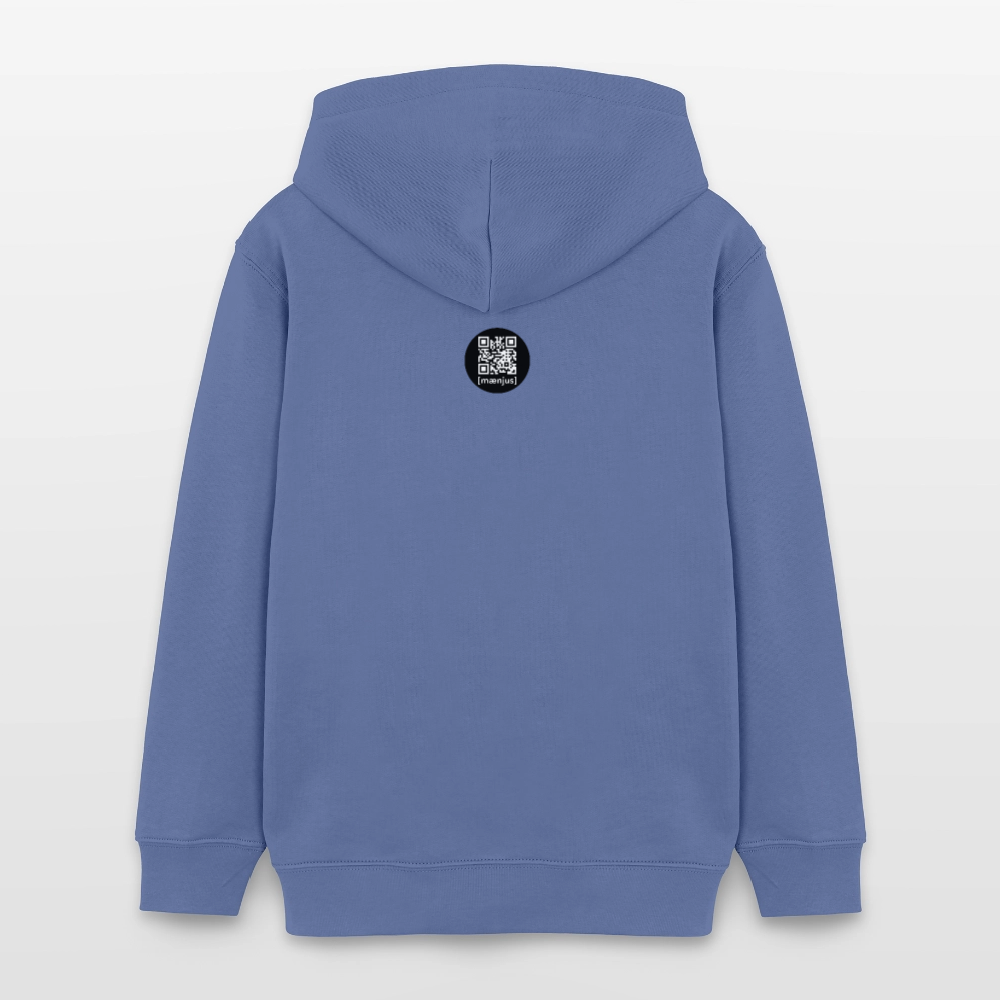 Teens Bio-Hoodie mit ROCK YOUR LIFE PRINT - Blau