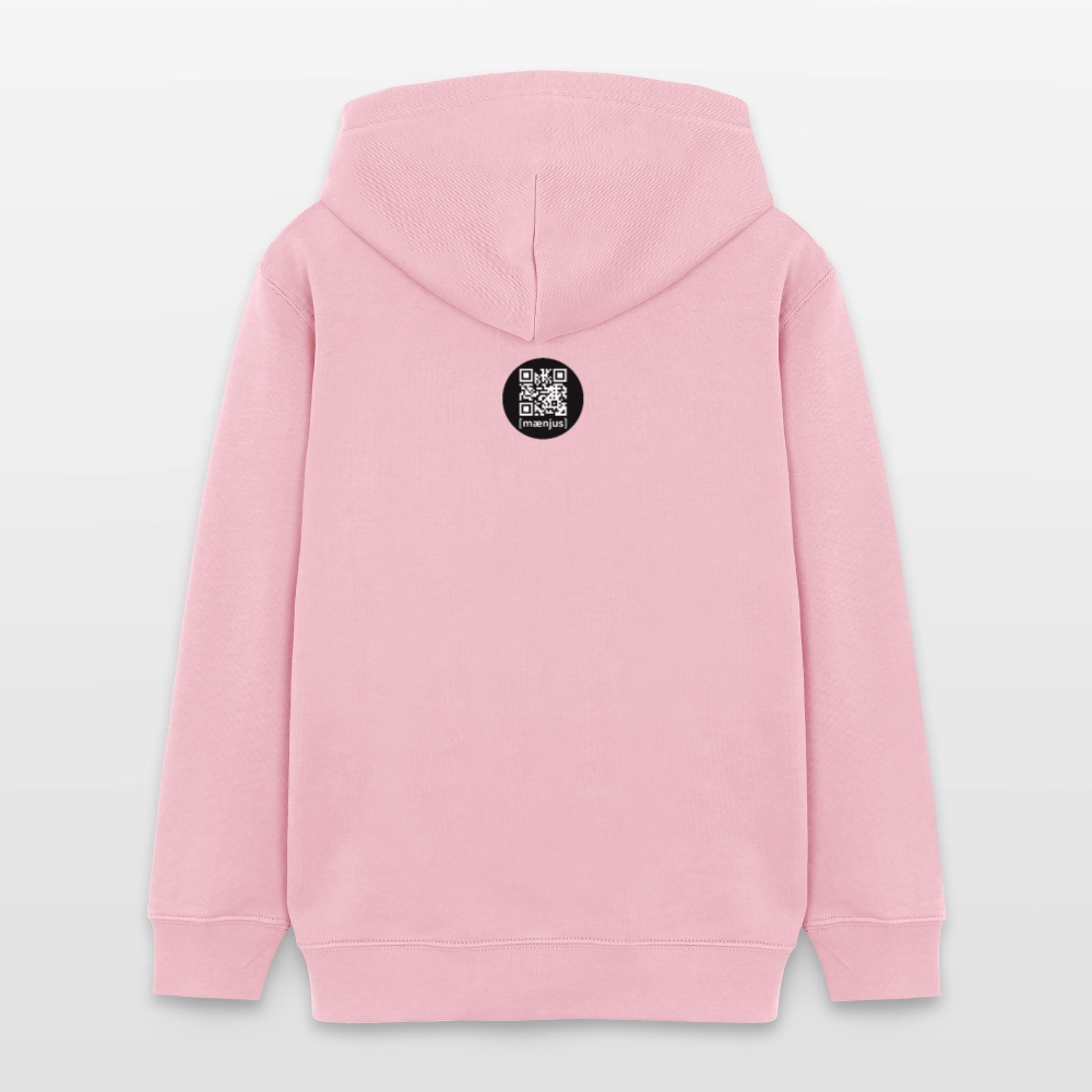 MNJS TEENS Bio-Hoodie mit WELCOME TO THE JUNGLE PRINT - Hellrosa