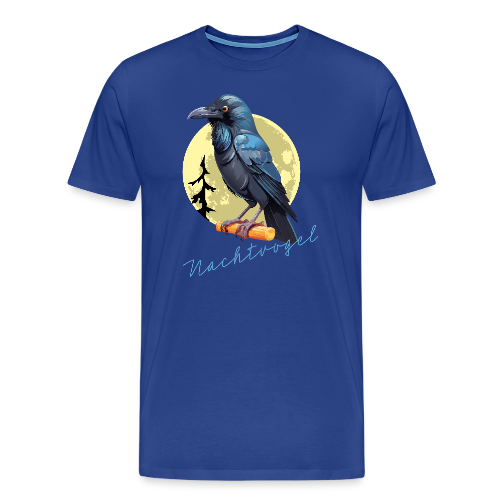 Männer Premium T-Shirt mit NACHTVOGEL PRINT - Königsblau