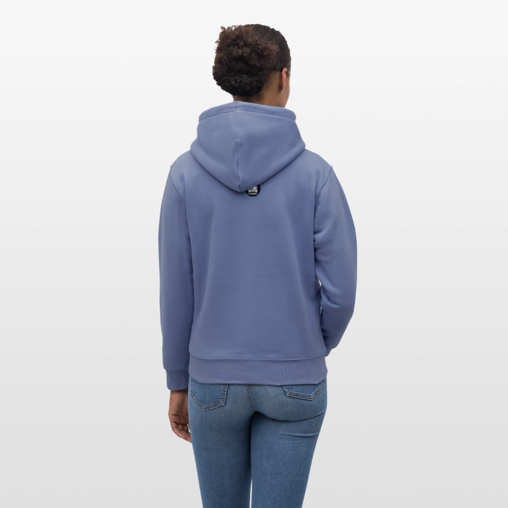 Unisex Bio-Hoodie mit KEEP CALM PRINT - Blau