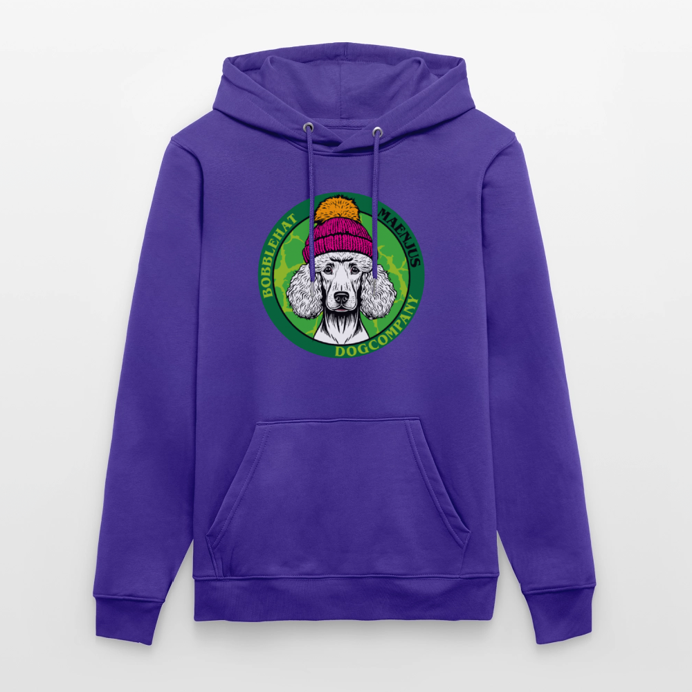 SUnisex Bio-Hoodie mit BOBBLEHAT DOGCOMPANY PRINT - Purple Love 