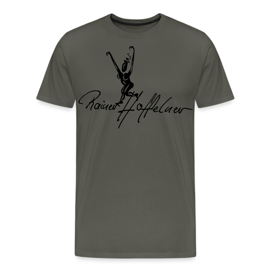 Männer Premium T-Shirt mit TUSCHEWEIBCHEN PRINT - Asphalt