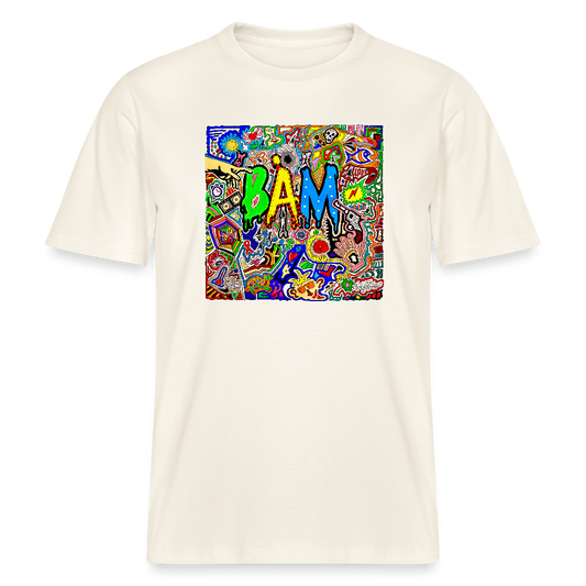 Unisex Bio-T-Shirt mit BÄM PRINT - Naturweiß 