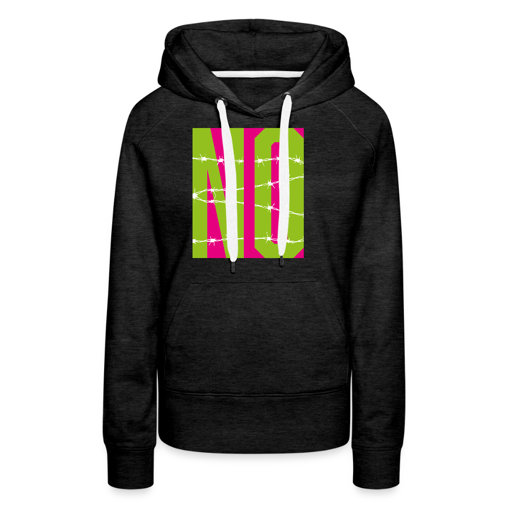 Frauen Premium Hoodie mit NO PRINT - Anthrazit