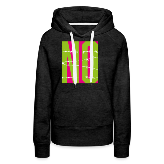 Frauen Premium Hoodie mit NO PRINT - Anthrazit