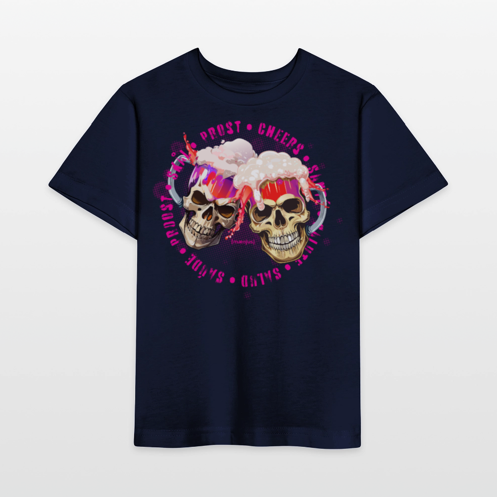 MNJS KIDS Bio T-Shirt mit OKOTBERFEST EDITION GIRLS PRINT - Navy