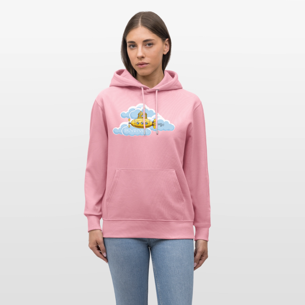 Unisex Bio-Hoodie mit SKYDIVER PRINT - Lila Traum