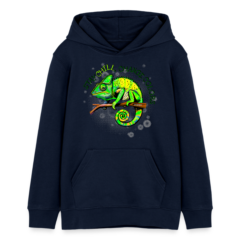 MNJS TEENS Bio-Hoodie mit BE DIFFERENT PRINT - Navy