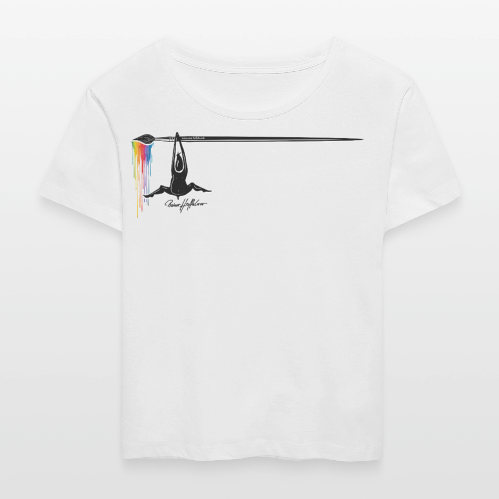 Frauen T-Shirt mit MÄNNLE PRINT - Weiß
