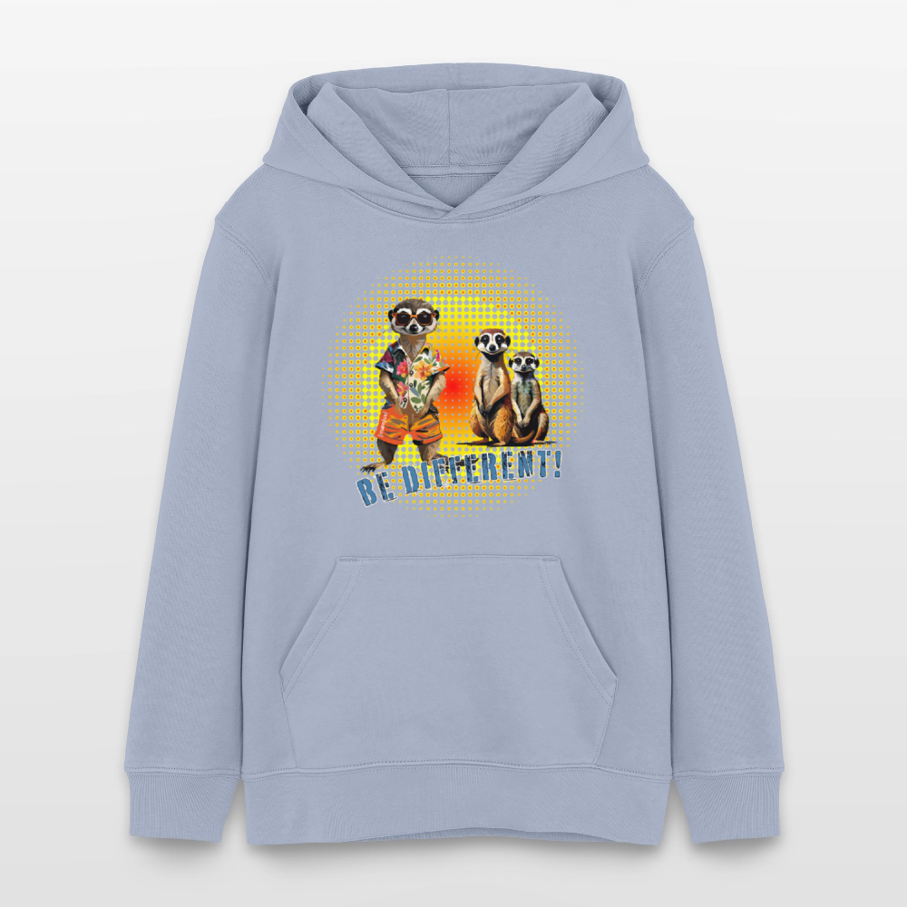 MNJS TEENS Bio-Hoodie mit BE DIFFERENT PRINT - Lavendel-Violett