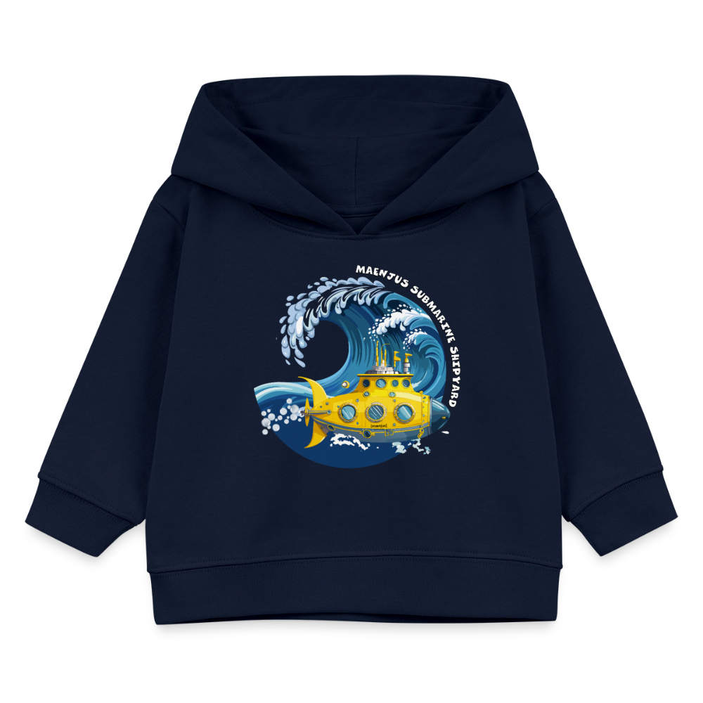 MNJS KIDS Bio Hoodie mit SUBMARINE SHIPYARD PRINT - Navy