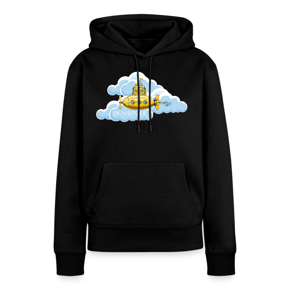 Frauen Premium Hoodie mit SKYDIVER PRINT - Schwarz