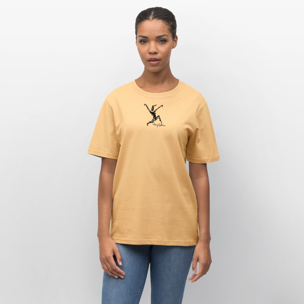 Unisex Bio-T-Shirt mit TUSCHEWEIBCHEN PRINT - Hellgelb