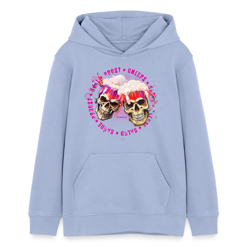 Teens Bio-Hoodie mit OKTOBERFEST EDITION GIRLS PRINT - Sky