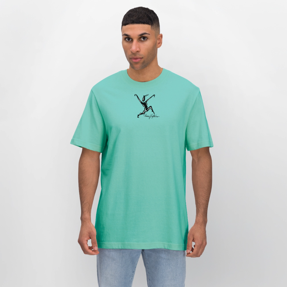 Unisex Bio-T-Shirt mit TUSCHEWEIBCHEN PRINT - Poolblau
