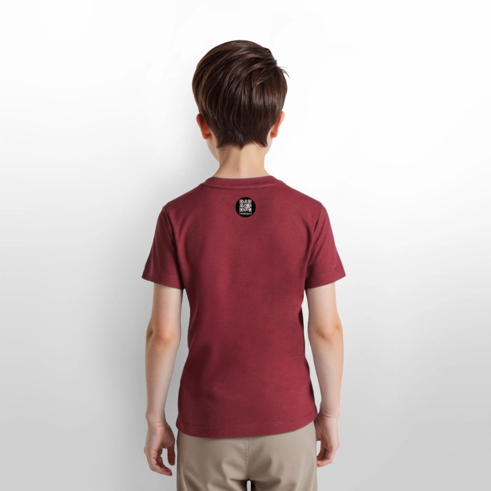 MNJS KIDS T-Shirt mit WELCOME TO THE JUNGLE PRINT - Burgunderrot