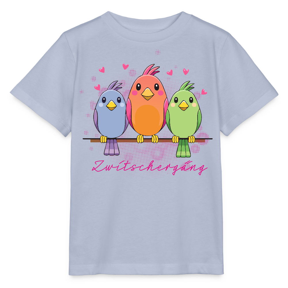 MNJS KIDS Bio T-Shirt mit ZWITSCHERGÄNG PRINT - Lavendel-Violett