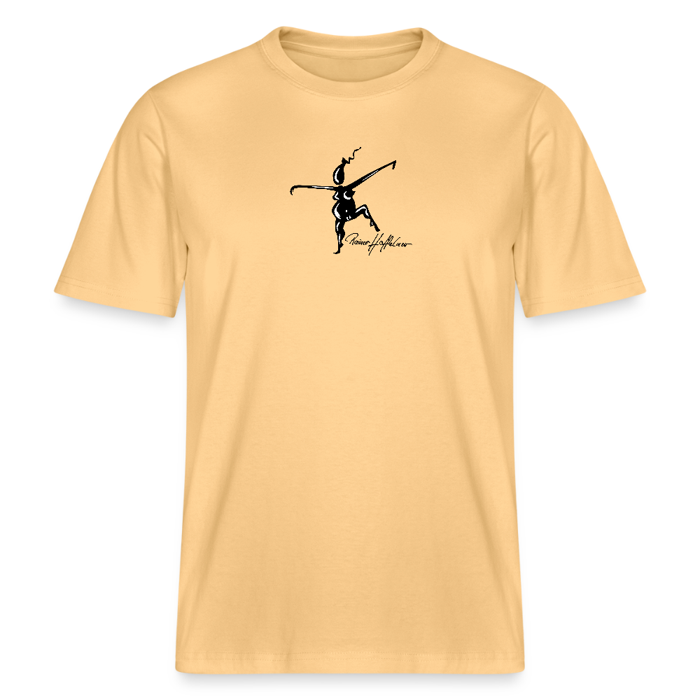 Unisex Bio-T-Shirt mit TUSCHEWEIBCHEN PRINT - Hellgelb