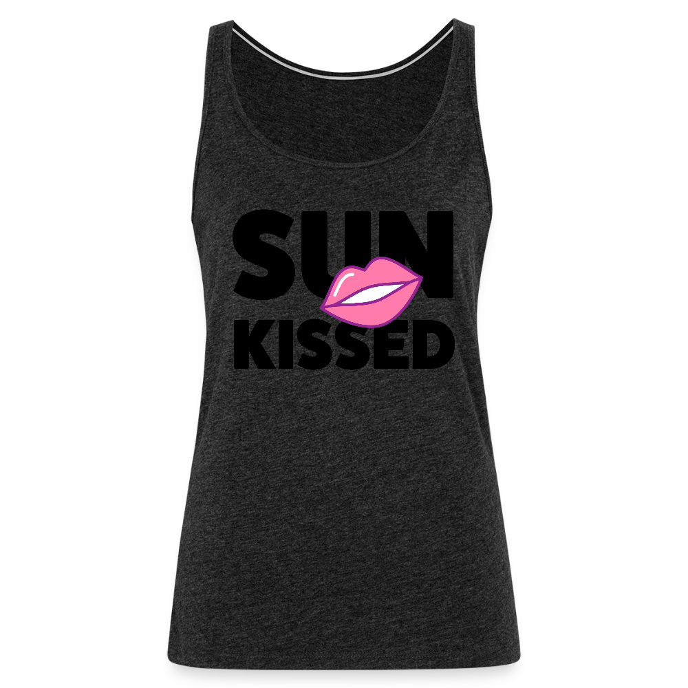 Frauen Premium Tank Top mit SUN KISSED PRINT - Anthrazit