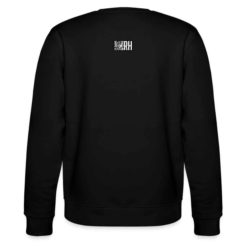 Unisex Bio-Sweatshirt mit TUSCHEMÄNNCHEN PRINT - Schwarz
