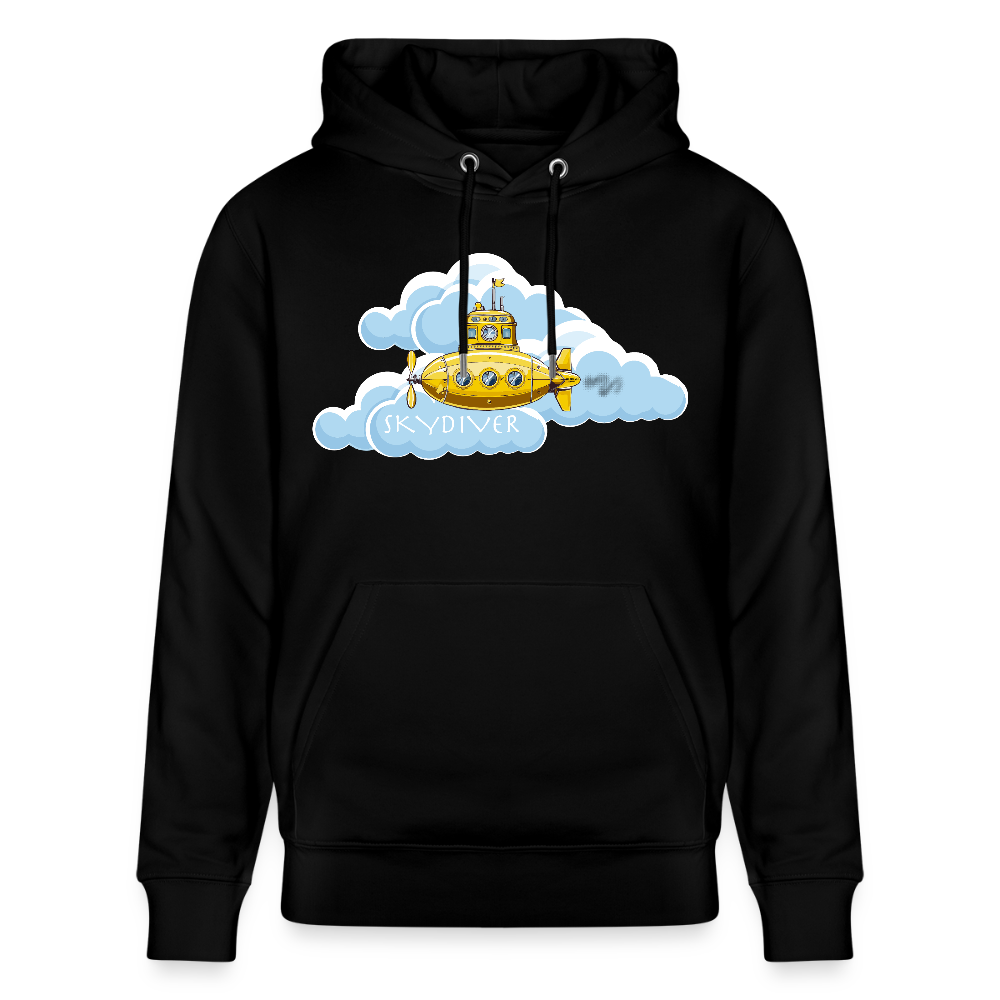Unisex Hoodie mit SKYDIVER PRINT - Schwarz