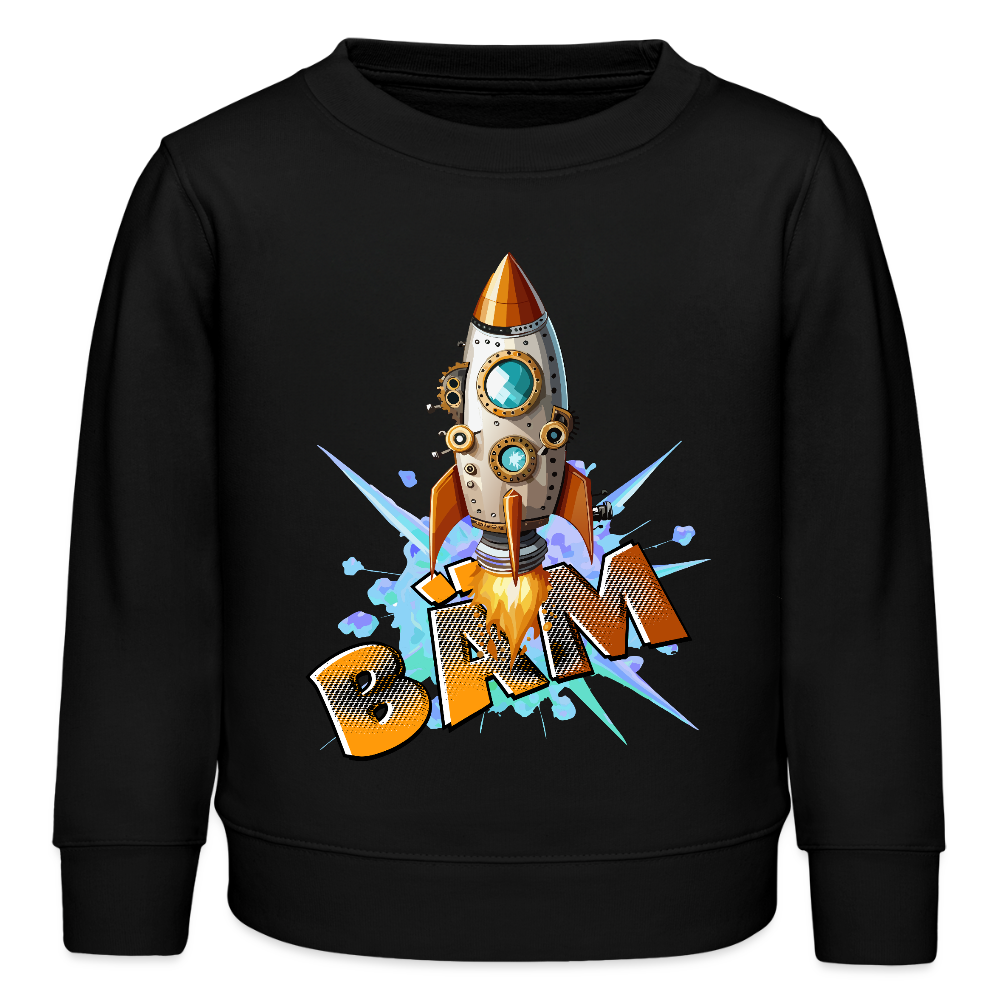 MNJS KIDS Mini Changer Bio Sweatshirt mit BÄMPRINT - Schwarz