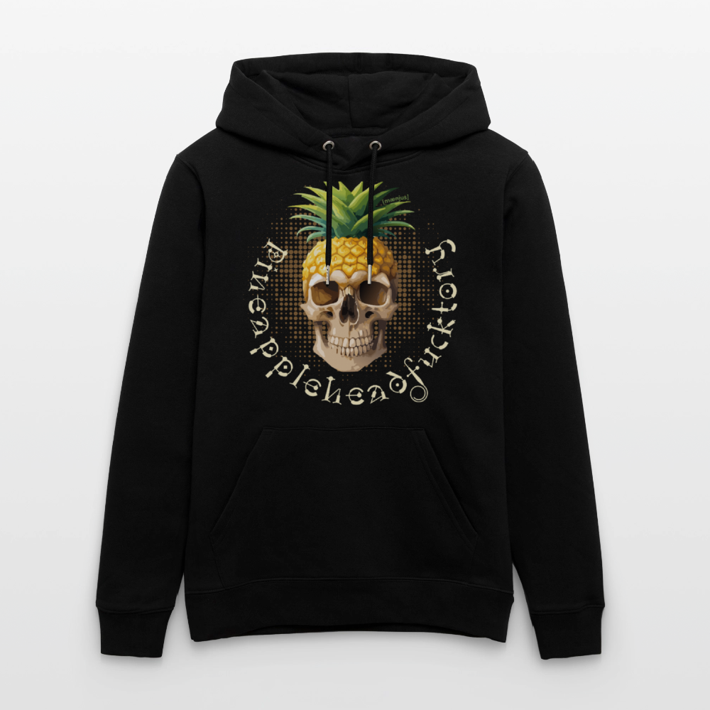 Unisex Hoodie mit PINEAPPLE SKULL PRINT - Schwarz