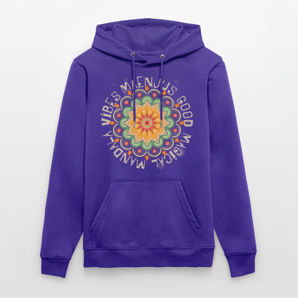 Unisex Bio-Hoodie mit MANDALA VIBES PRINT - Purple Love 