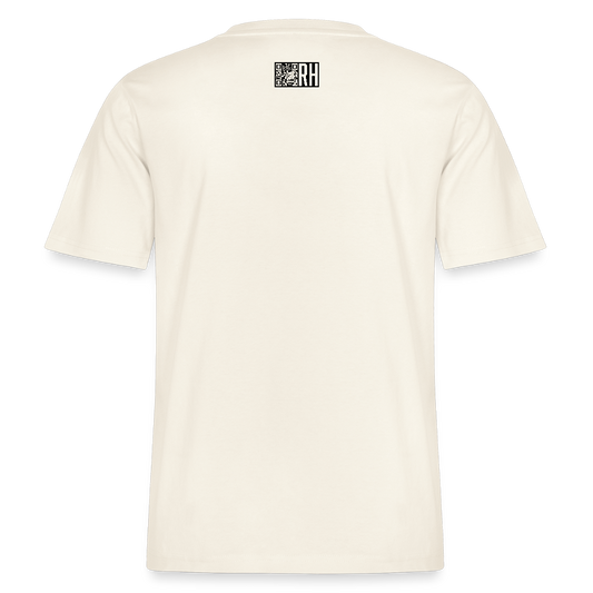 Unisex Bio-T-Shirt mit ICE ICE BABY PINGUIN PRINT - Naturweiß 