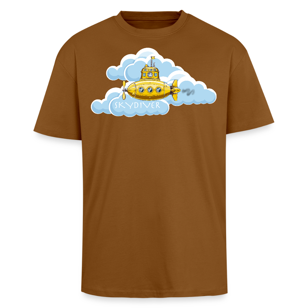 Heavy Oversize T-Shirt mit SKYDIVER PRINT - Toffee